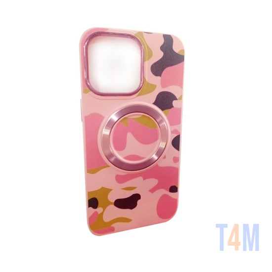 Capa Magnética Designer para iPhone 14 Pro Max Rosa